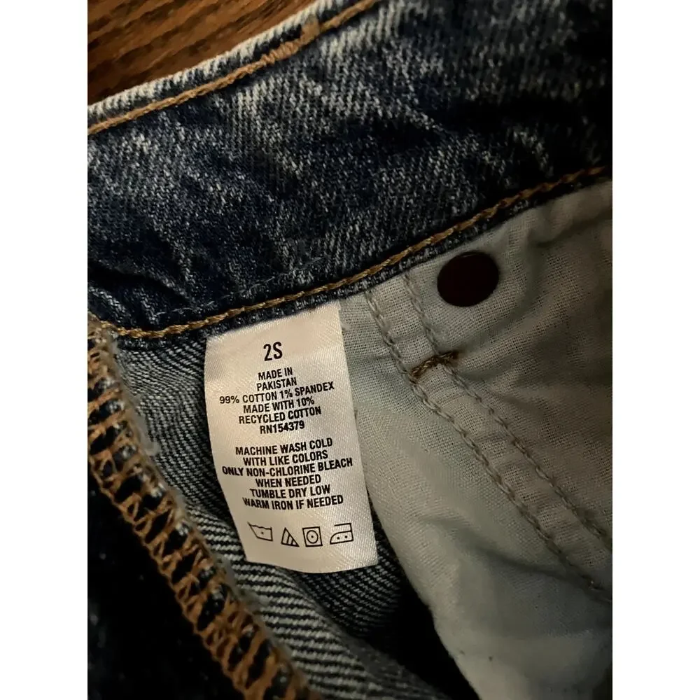 AEROPOSTALE High Rise Flare Jeans Ripped Denim Size 2 S Short - Picture 11 of 11